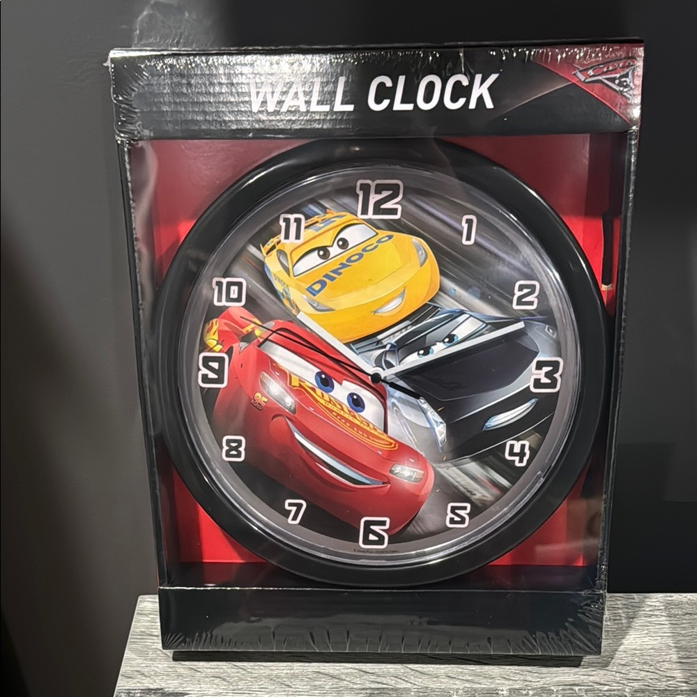 NEW: Disney/Pixar Cars Plastic Wall Clock